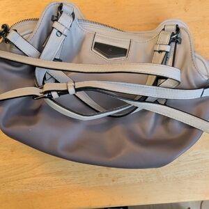 Simply Vera Vera Wang Designer Two-Tone Lavender Gray Women’s Shoulder Bag